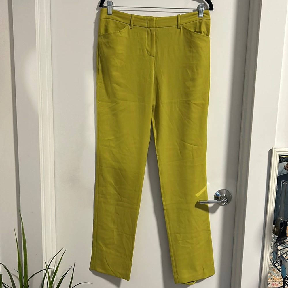 BCBG MaxAzria Lime Green Slacks